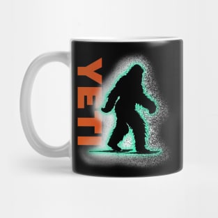 Yeti on Snowshoes Mug